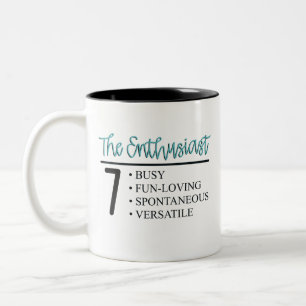 Tasse 2 Couleurs Enneagram Type 7 Musique