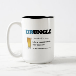 Tasse 2 Couleurs Énonciation drôle - oncle drôle de Druncle