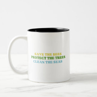 Tasse 2 Couleurs enregistrer les posters abeilles sauver les poster
