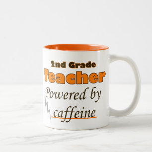 Tasse 2 Couleurs Enseignant de 2e année sous la caféine