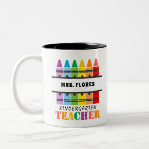 Tasse 2 Couleurs Enseignant de jardin d'enfants Crayons colorés Per