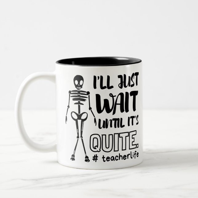 Tasse 2 Couleurs Enseignant d'Halloween Enseignant d'automne (Gauche)