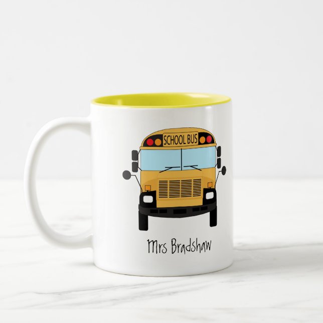 Tasse 2 Couleurs Enseignant en classe ou conducteur de bus scolaire (Gauche)
