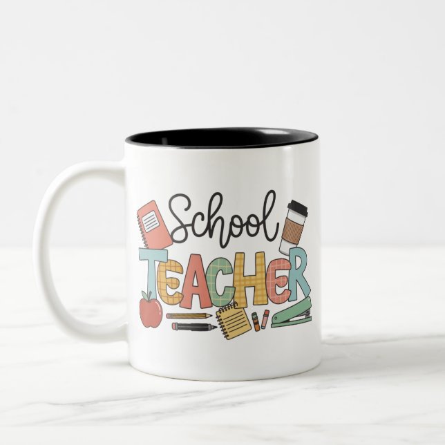 Tasse 2 Couleurs Enseignant enseignant des cadeaux aux futurs leade (Gauche)
