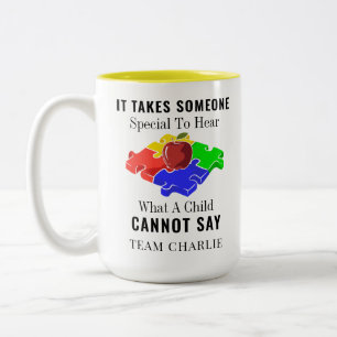 Tasse 2 Couleurs Enseignants en éducation spéciale sensibilisation