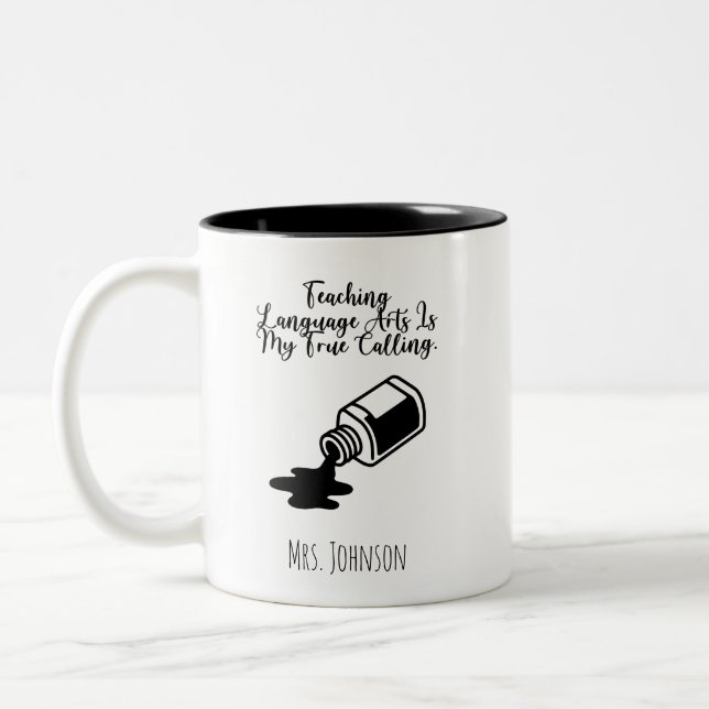 Tasse 2 Couleurs Enseignement des arts du langage Ma véritable voca (Gauche)