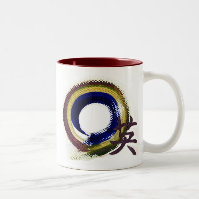 Tasse 2 Couleurs Enso - Aperature du courage (Droit)