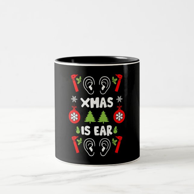Tasse 2 Couleurs ENT Doctor Christmas (Centre)