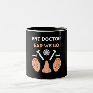 Tasse 2 Couleurs ENT Otolaryngologie Otorhinolaryngologue