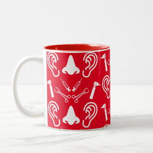 Tasse 2 Couleurs ENT Otolaryngologie Otorhinolaryngologue