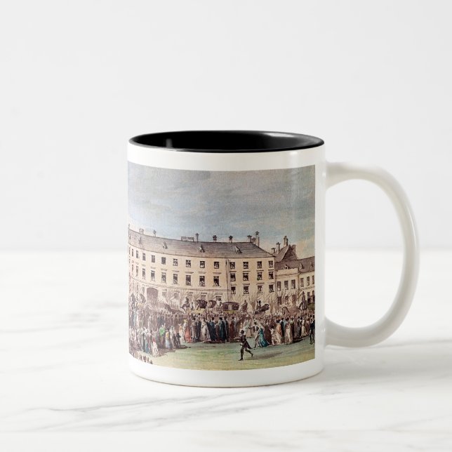 Tasse 2 Couleurs Enterrement de Ludwig van Beethoven à Vienne (Droit)