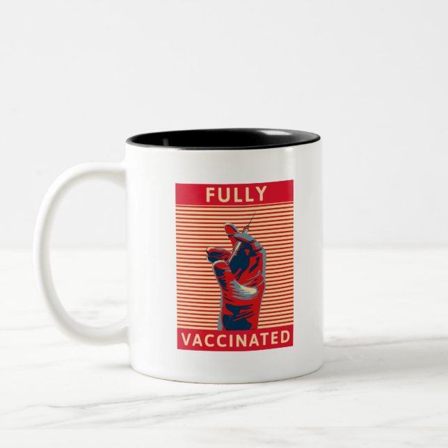 Tasse 2 Couleurs Entièrement vacciné (Gauche)