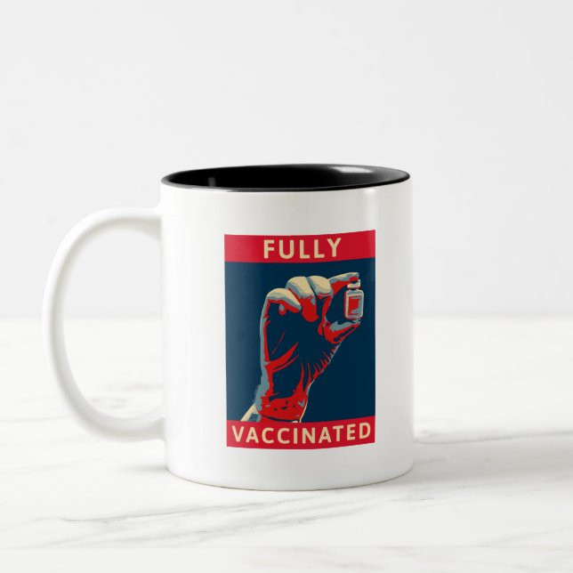 Tasse 2 Couleurs Entièrement vacciné (Gauche)