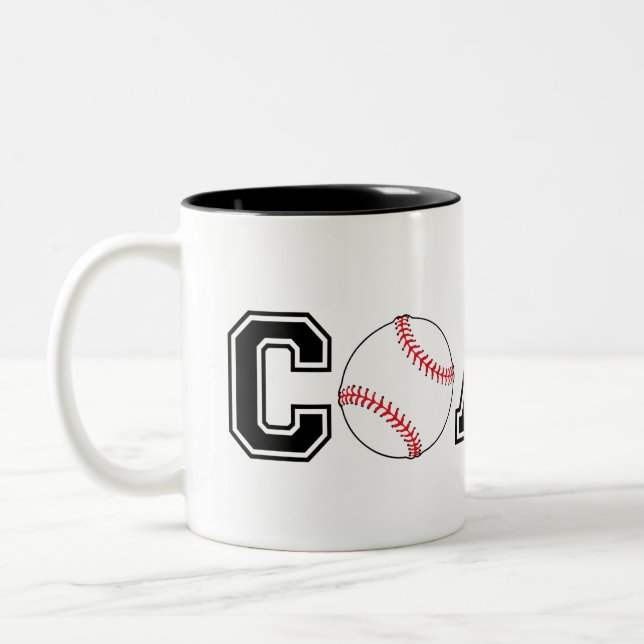 Tasse 2 Couleurs Entraîneur de baseball merci muette cadeau avec op (Gauche)