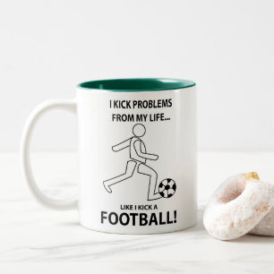 Tasse 2 Couleurs Entraîneur de football Football Joueur