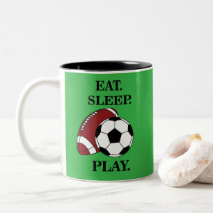 Tasse 2 Couleurs Entraîneur de Football Joueur 