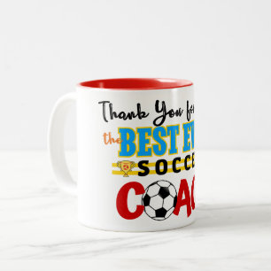 Tasse 2 Couleurs Entraîneur de football Merci