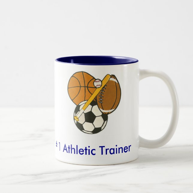 Tasse 2 Couleurs Entraîneur sportif - customisé (Droit)