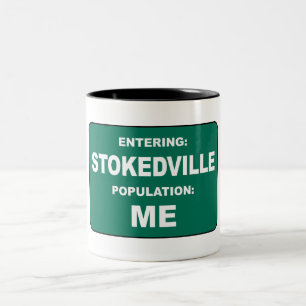 Tasse 2 Couleurs Entrée à Stokedville Population Moi