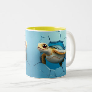 Tasse 2 Couleurs Enveloppement 3d turluttes, enveloppement de muque