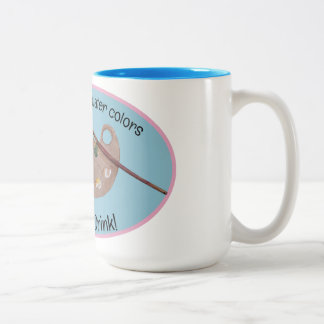 Tasse 2 Couleurs envelopper ceci autour d'un pot pour vos brosses,