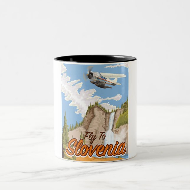 Tasse 2 Couleurs Envolez-vous pour la Slovénie (Centre)