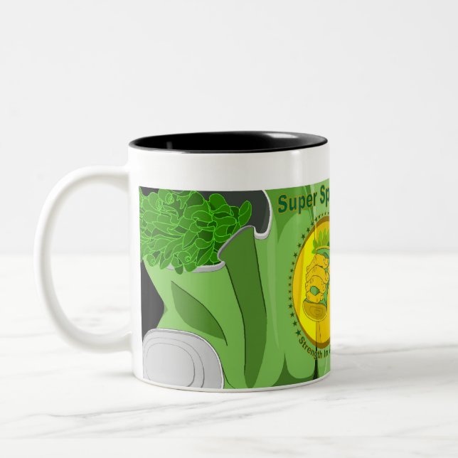 Tasse 2 Couleurs Épinards superbes en boîte (Gauche)