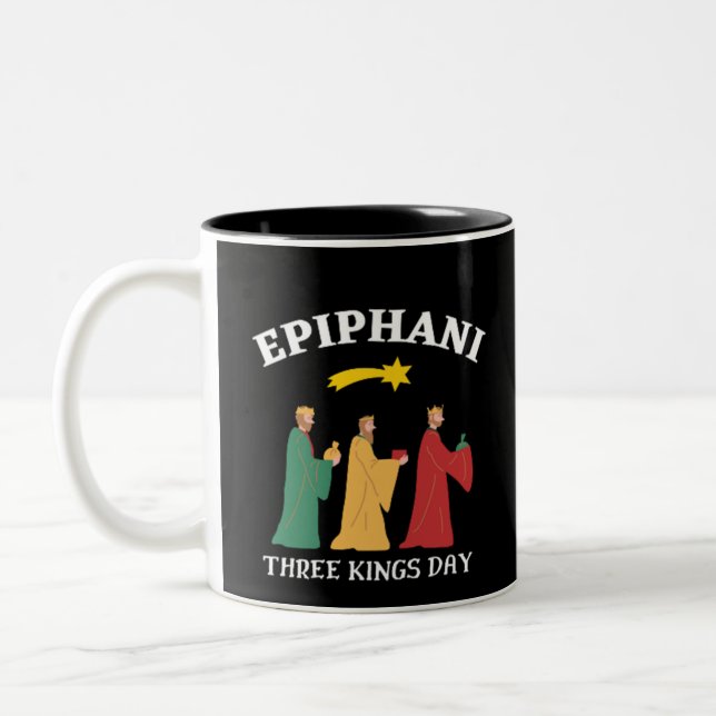 Tasse 2 Couleurs Épiphanie Jour des trois rois (Gauche)