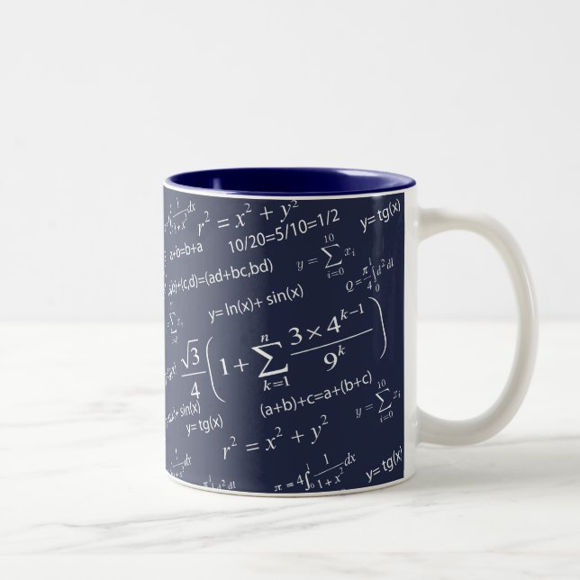 Tasse 2 Couleurs Équations amusantes pour les professeurs de mathém (Droit)
