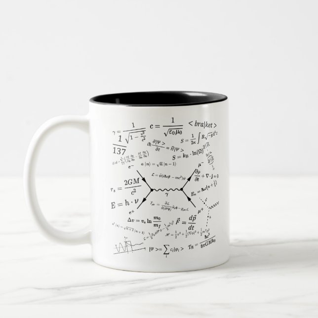 Tasse 2 Couleurs Équations et formules de physique (Gauche)