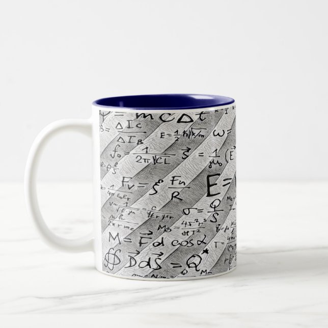 Tasse 2 Couleurs Équations Mathématiques Étudiantes Avec Citations  (Gauche)