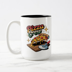 Tasse 2 Couleurs Équipage de pizza
