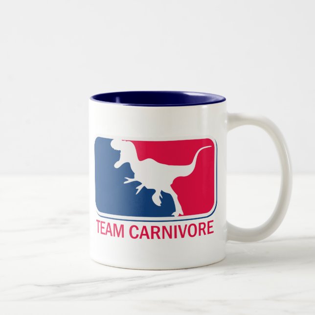 Tasse 2 Couleurs Équipe Carnivore Plat de viande (Droit)