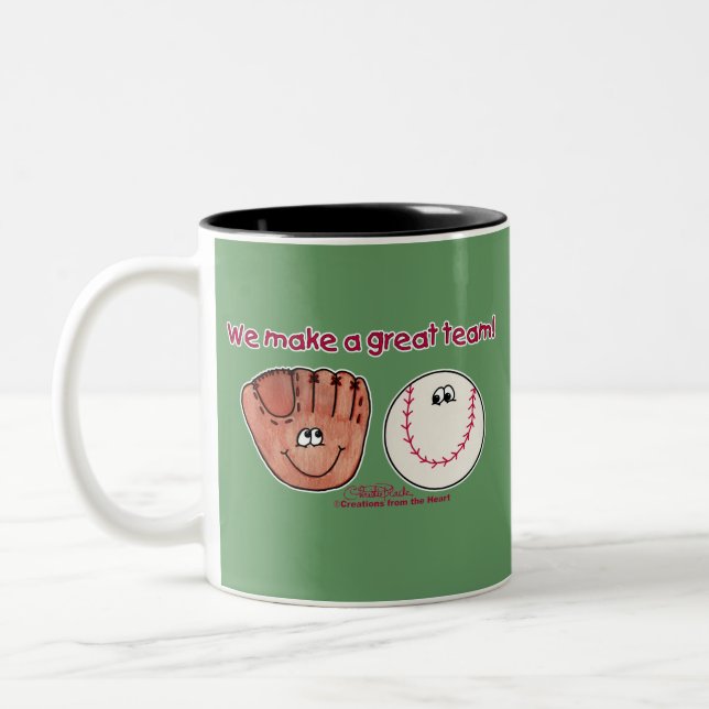 Tasse 2 Couleurs Équipe de baseball et de baseball (Gauche)