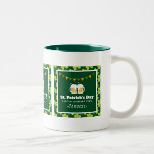 Tasse 2 Couleurs Équipe de la St. Patrick's Day Drinking Motif