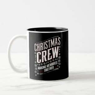 Tasse 2 Couleurs Équipe de Noël Famille Tenue de Noël assortie Squa