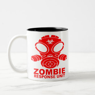 Tasse 2 Couleurs Équipe de réponse de zombi de masque de gaz 2 #
