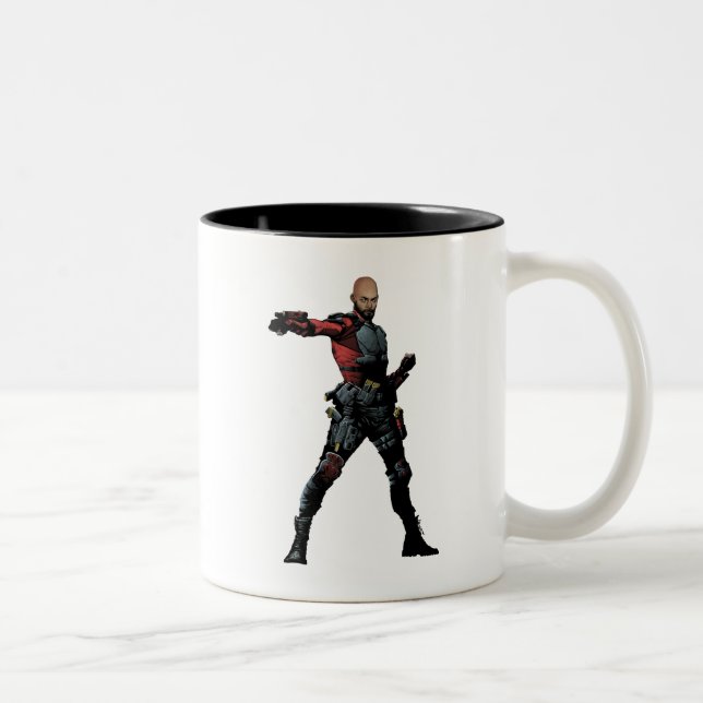 Tasse 2 Couleurs Équipe de suicide | Deadshot Comic Book Art (Droit)