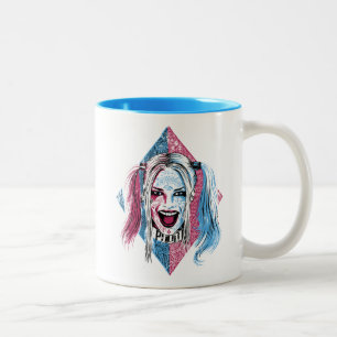 Tasse 2 Couleurs Équipe de suicide   Harley Laugh