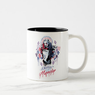 Tasse 2 Couleurs Équipe de suicide | Harley Quinn Graffiti encré