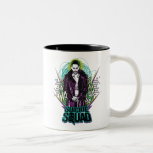 Tasse 2 Couleurs Équipe de suicide Joker Retro Rock Graphic