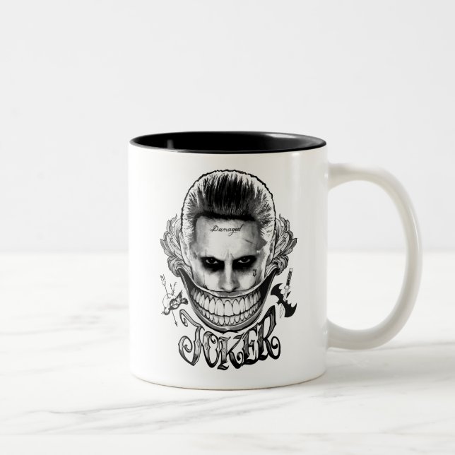 Tasse 2 Couleurs Équipe de suicide | Joker Smile (Droit)