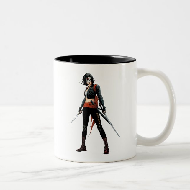 Tasse 2 Couleurs Équipe de suicide | Katana Comic Book Art (Droit)