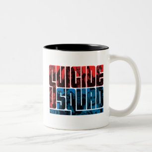 Tasse 2 Couleurs Équipe de suicide   Logo rouge et bleu