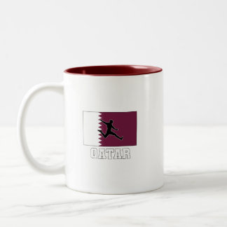 Tasse 2 Couleurs Équipe du Qatar de football