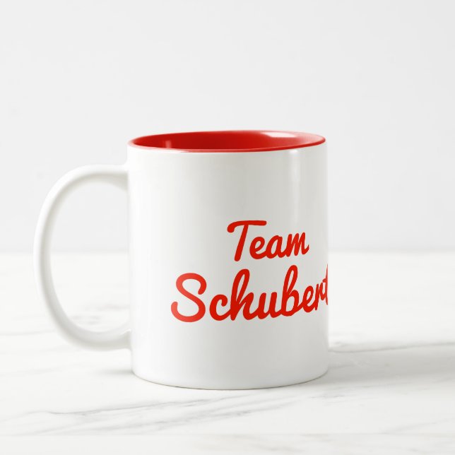 Tasse 2 Couleurs Équipe Schubert (Gauche)
