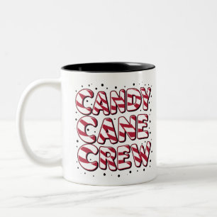 Tasse 2 Couleurs Équipier amateur de canne en bonbon Noël Xmas Pyja