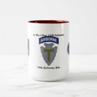 Tasse 2 Couleurs ęr Infanterie trente-sixième Abn BD de bataillon