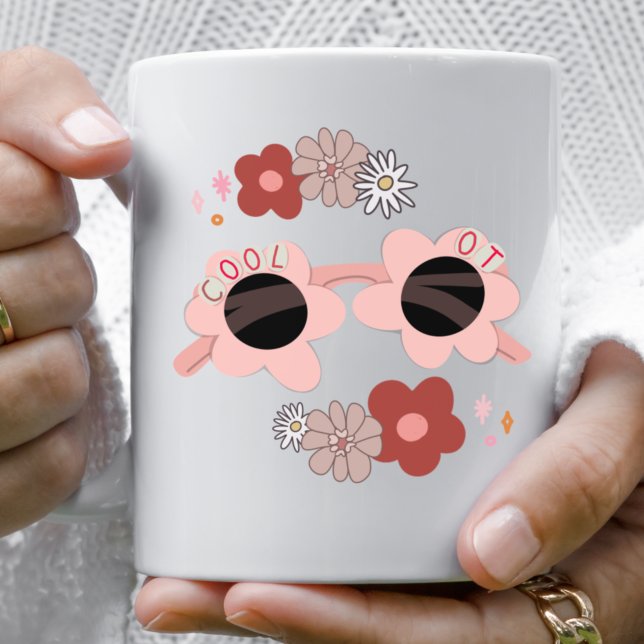 Tasse 2 Couleurs Ergothérapeute amusant Lunettes de soleil florales (Créateur téléchargé)