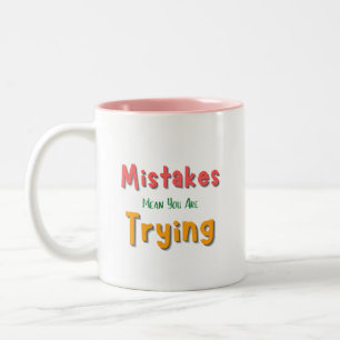 Tasse 2 Couleurs Erreur, vous essayez